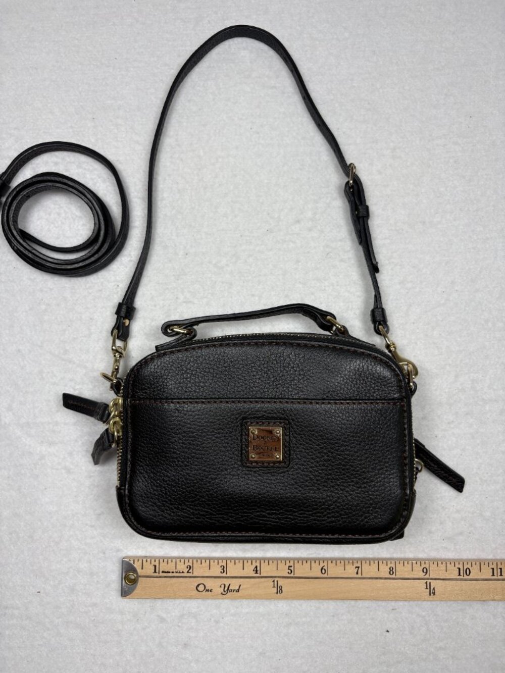 Dooney & Bourke Ambler Double Zip Top Handle Crossbody Shoulder Camera Bag Chic - Picture 7 of 13